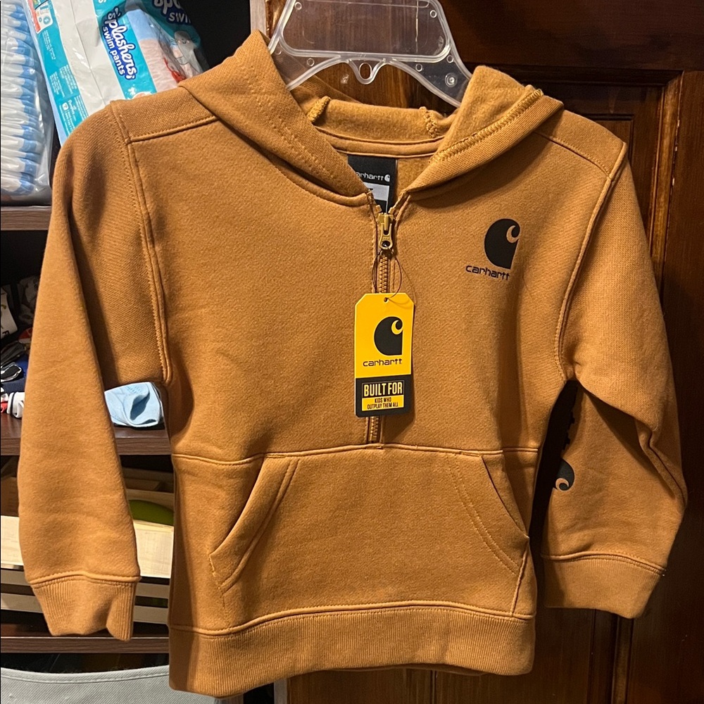 Toddler Carhartt quarter zip hoodie 3t